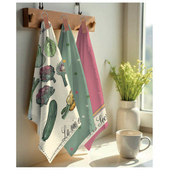 Set of 3 Désiré towels