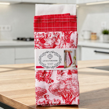 Set of 3 Eleonore towels